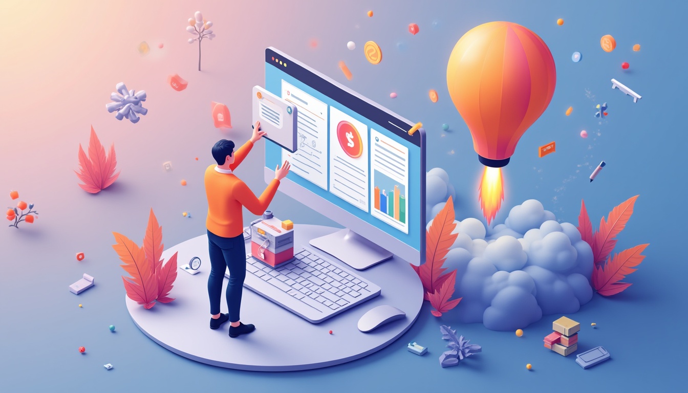 Diagramă ilustrând pașii în crearea unui site profesional