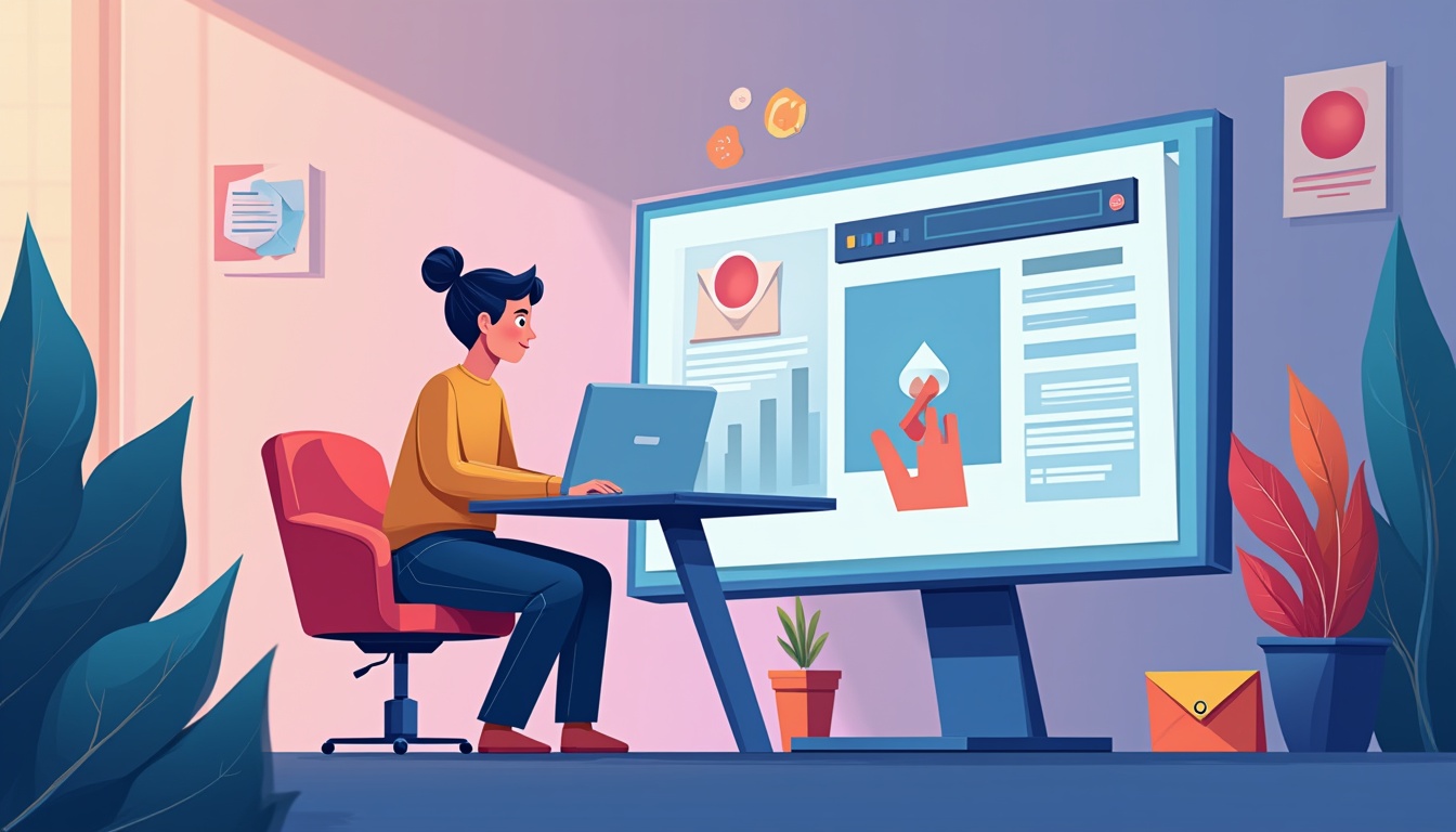 Ilustrație cu elemente de design și crearea unui site web